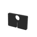 Rubber inlay for glass clamp model
